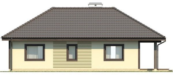 249. Compact house project with terrace
