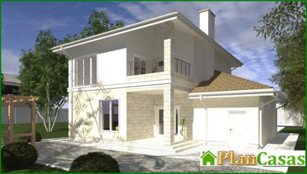 254. The project of a bright house in the Mediterranean style