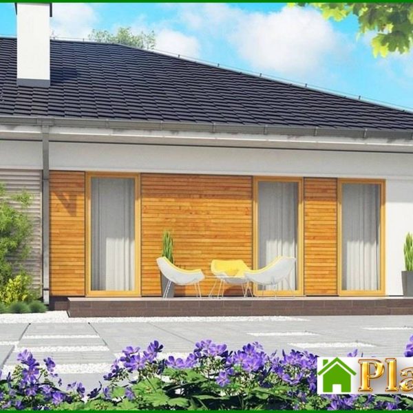 258. Single-storey house project with several bathrooms