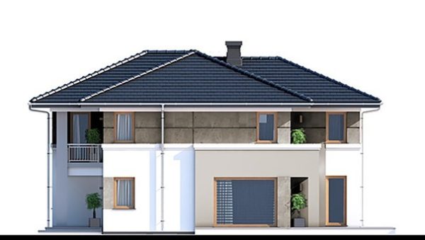 267. Modern two-story house in a classic style