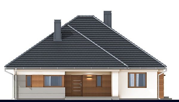 297. Modern residential cottage with an attic