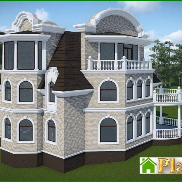318. The project of a four-story mansion