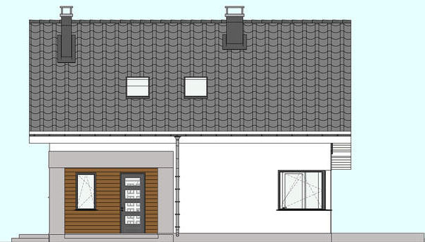 320. Compact two-story cottage project