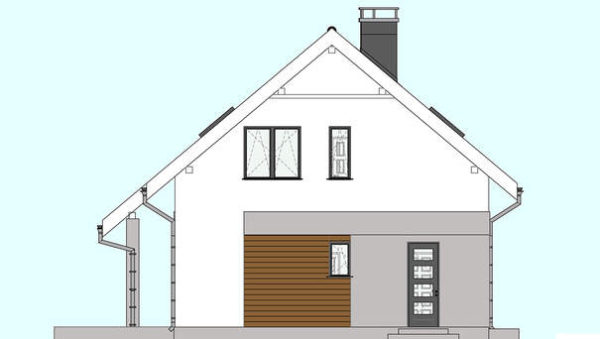 320. Compact two-story cottage project