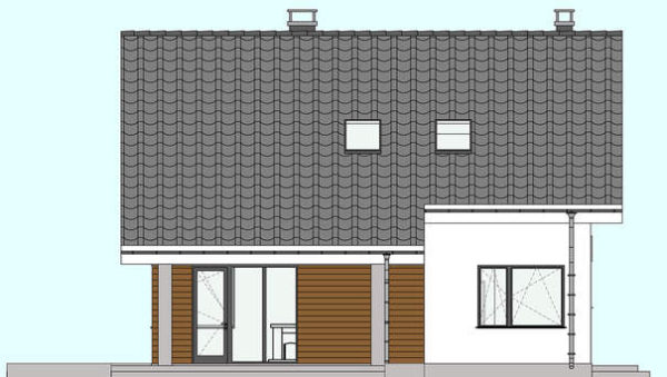 320. Compact two-story cottage project