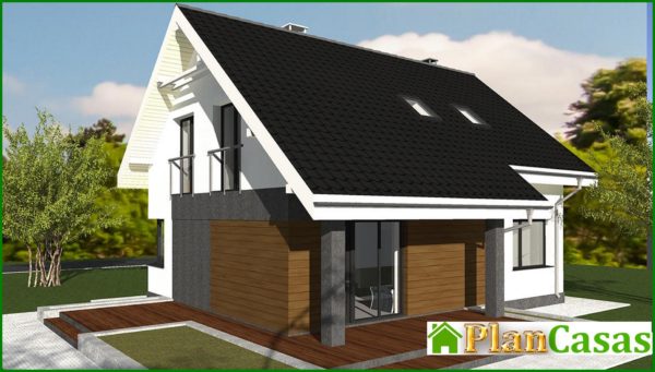 320. Compact two-story cottage project