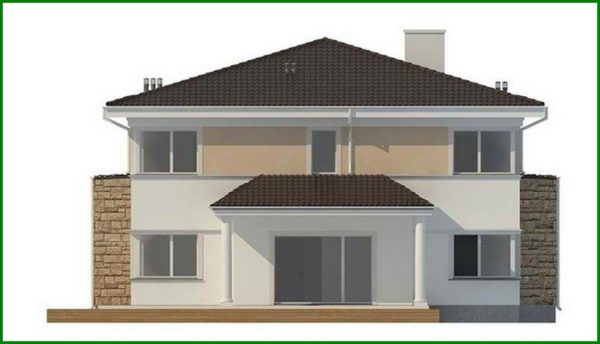 361. Design of a classic villa with a billiard room and sauna