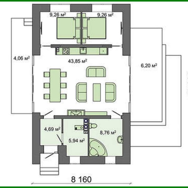 375. Beautiful 2 bedroom apartment project