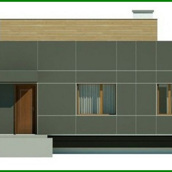 380. Project of a modern house with a spacious living room