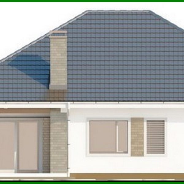 386. One-storey cottage project with a garage and 4 comfortable bedrooms