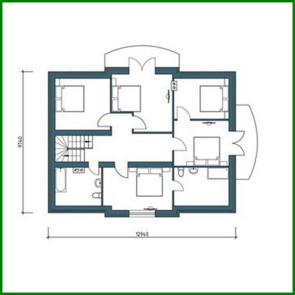 395. Beautiful house project of 2 floors