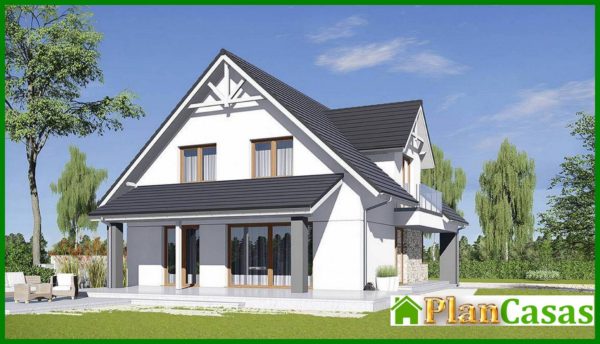 414. Residential building with a spacious garage and three bedrooms