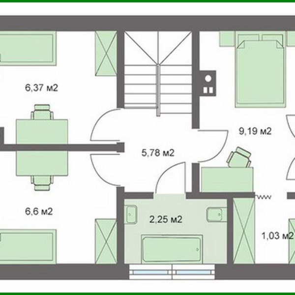 427. Residential house with open verandahs under a gable roof