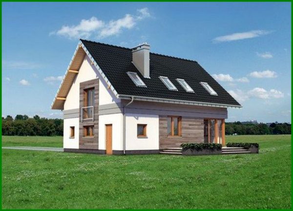 432. Cozy house building with a spacious living room