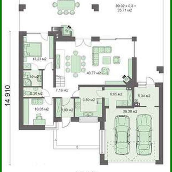 459. Two-storey house with bedroom apartments on the first and second floor