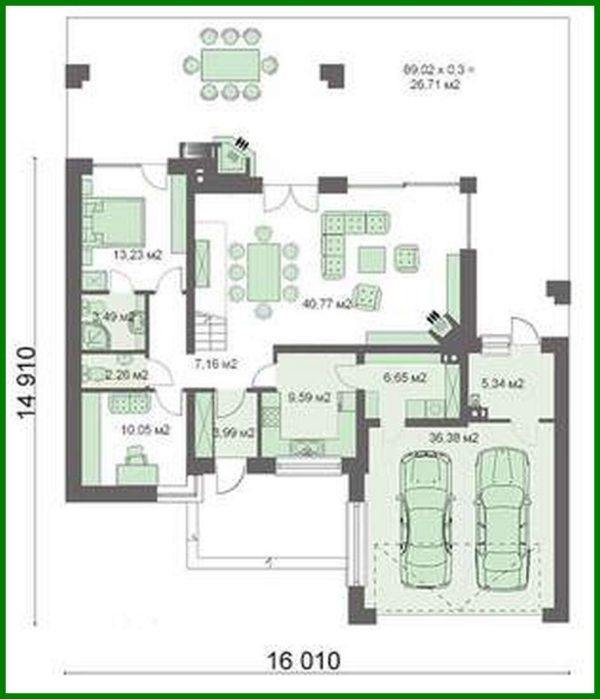 459. Two-storey house with bedroom apartments on the first and second floor