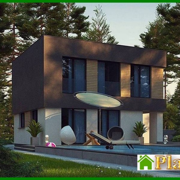 1003. Modern compact two-story mansion of 150 m2