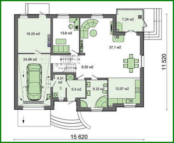 525. Spectacular residential building with an original roof