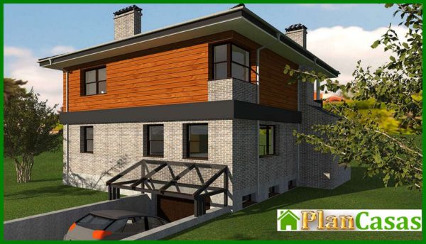 534. Two-story cottage with an underground garage
