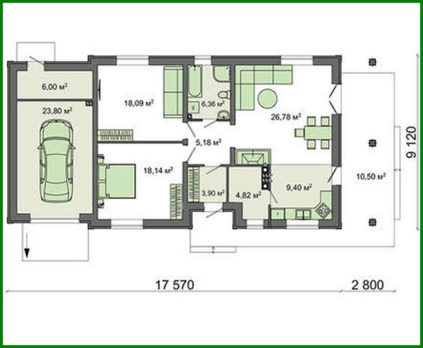 535. One storey house project