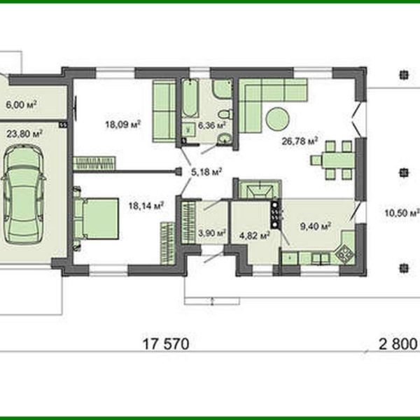 535. One storey house project