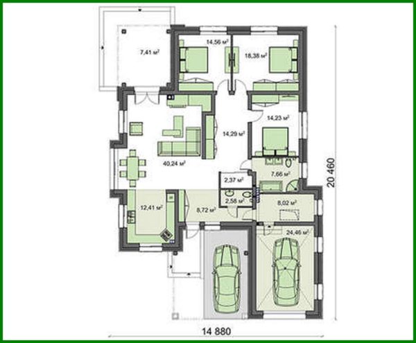 536. One storey house