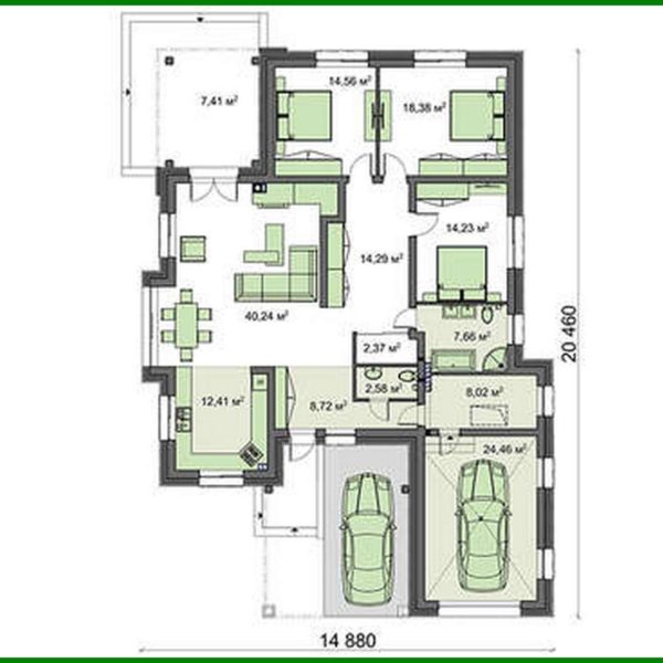 536. One storey house