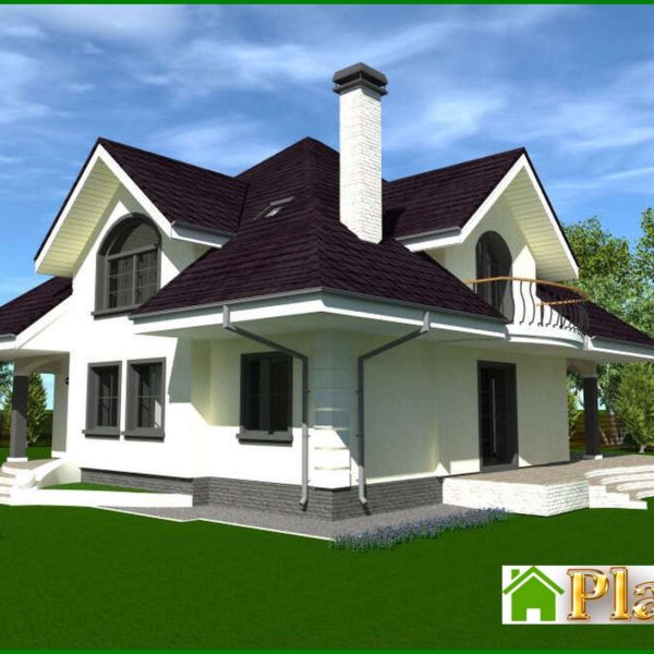 541. The project of a modern cottage with an area of ​​316 square meters m with ground floor