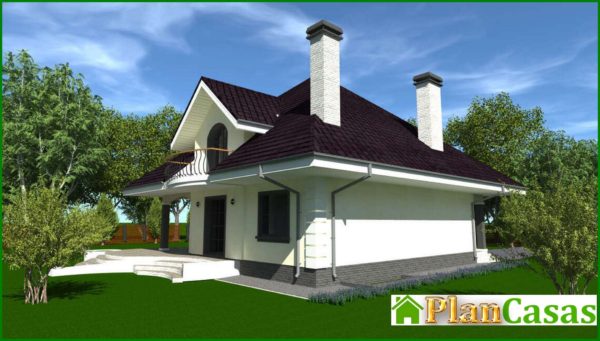 541. The project of a modern cottage with an area of ​​316 square meters m with ground floor