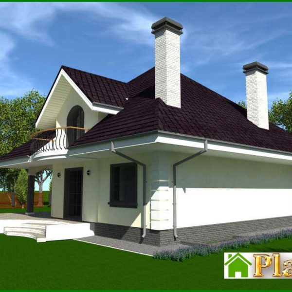 541. The project of a modern cottage with an area of ​​316 square meters m with ground floor