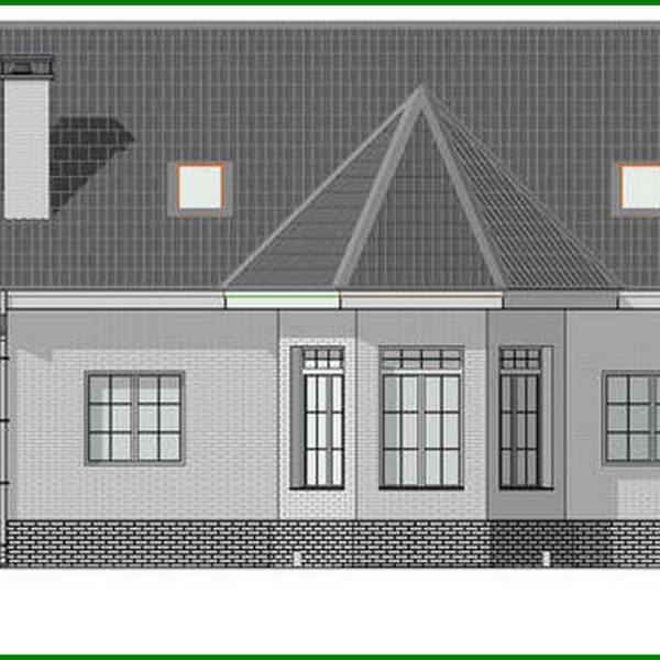 550. The project of a two-story house with an area of 167 square meters. m with bay window and second light