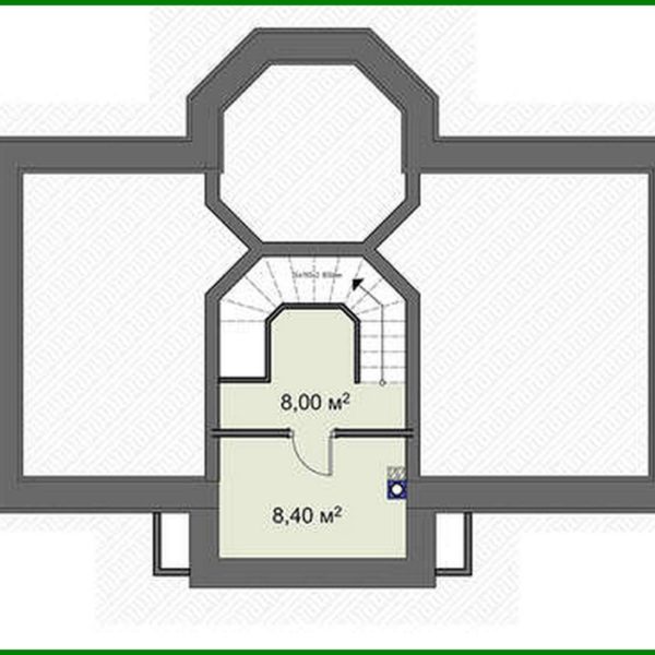 550. The project of a two-story house with an area of 167 square meters. m with bay window and second light