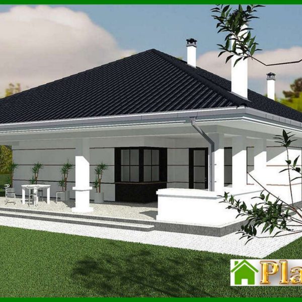 579. The project of the magnificent cottage area of 170 square meters. m with ground floor