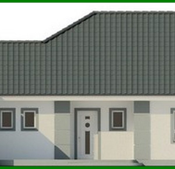 609. House project with a garage for two cars