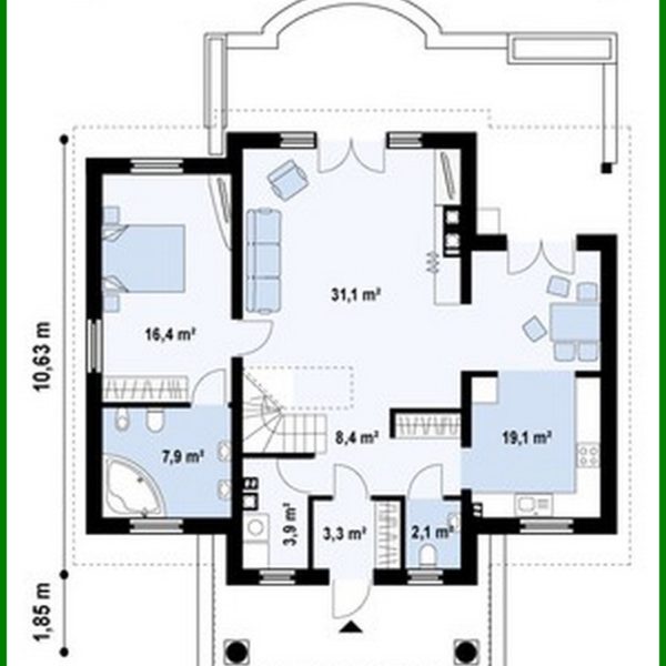 630. House project with an additional bedroom on the ground floor