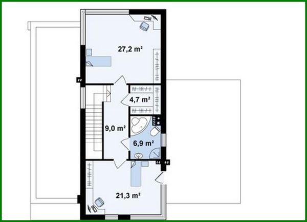 641. The project of a large mansion in the Art Nouveau style