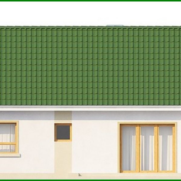 650. Project of a house with a gable roof and an attic room