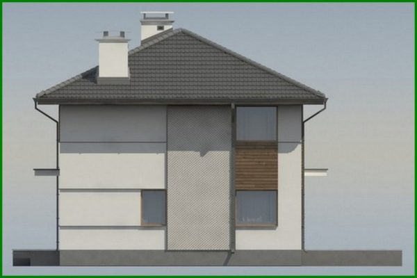 663. The project of a two-story cottage with additional bedrooms