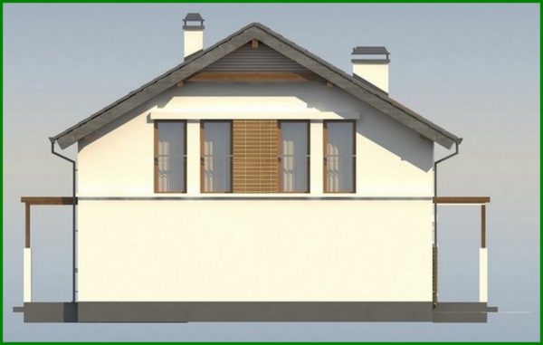 706. Project of a cottage with an attic, an additional room on the ground floor