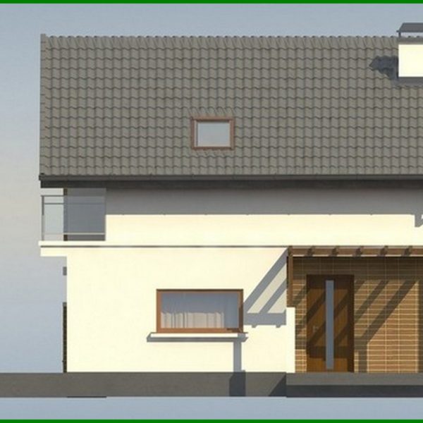 706. Project of a cottage with an attic, an additional room on the ground floor