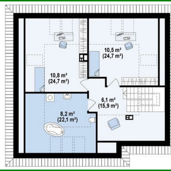 730. House project with additional rooms on the ground floor