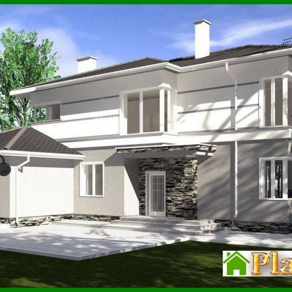 740. Project for the construction of a bright two-story mansion