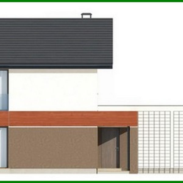 756. The project of a two-story cottage with a garage