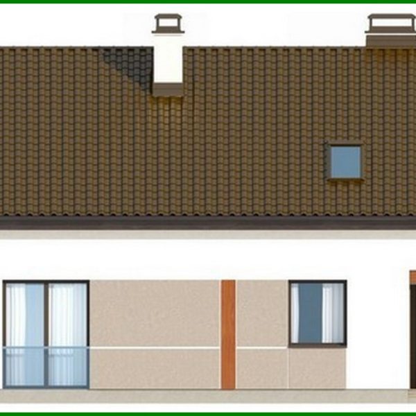 800. The project of an economical small cottage with an attic