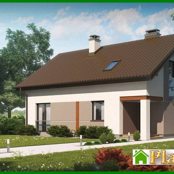 800. The project of an economical small cottage with an attic
