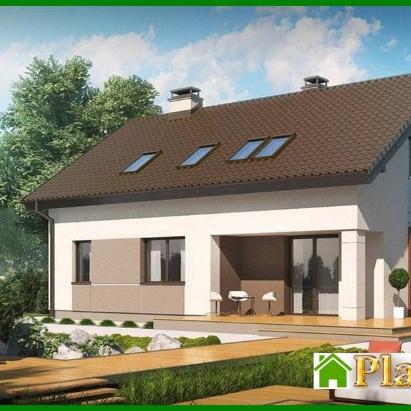 800. The project of an economical small cottage with an attic