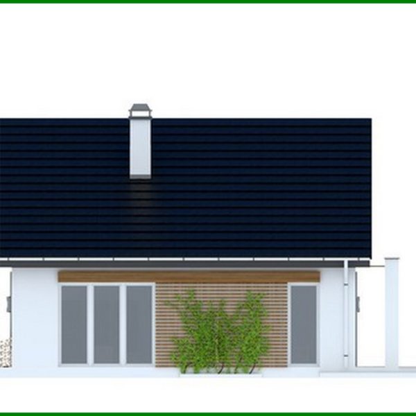 809. Single-storey house project with an additional frontal terrace