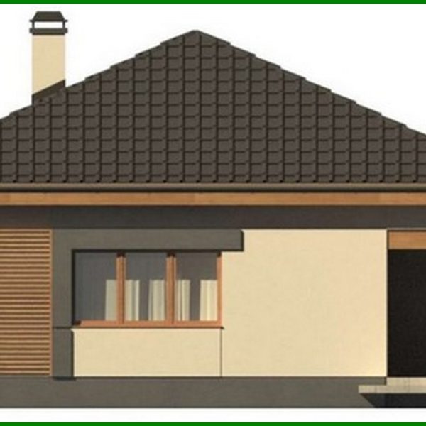 861. One-storey cottage project with a garage