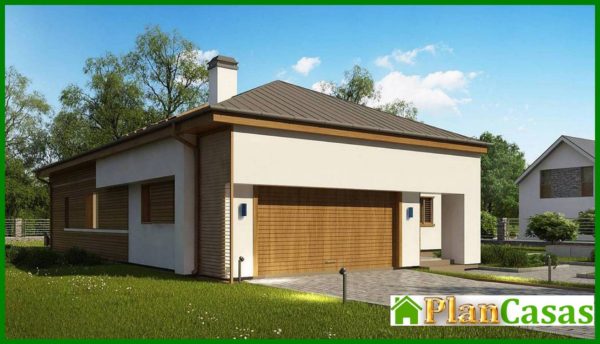 876. Project of a modern mansion with an area of ​​259 square meters. m in european style