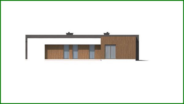 879. Plan of a modern residential building on 148 square meters. m in the style of minimalism